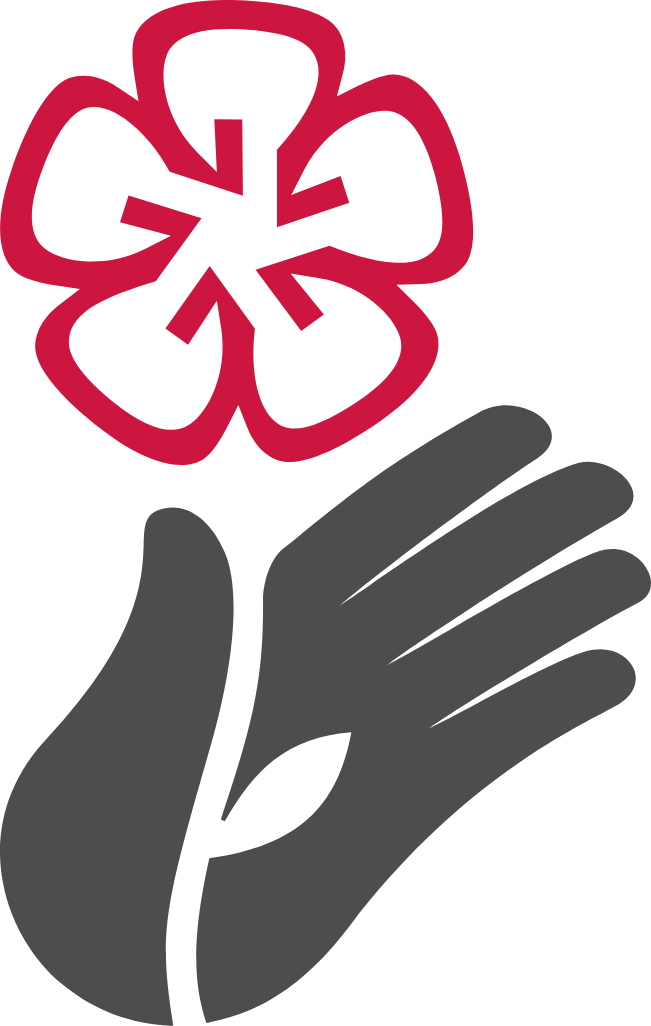 flower on hand